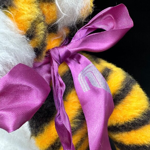 Vintage Stuffed Animal Tiger Plush Beloved Toys 80s Retro Jungle Carnival Prize - Picture 6 of 9